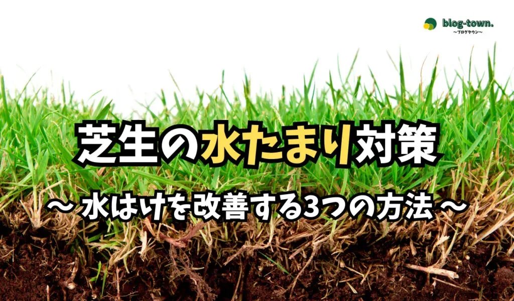 自分でできる！芝生の水はけ改善テクニック